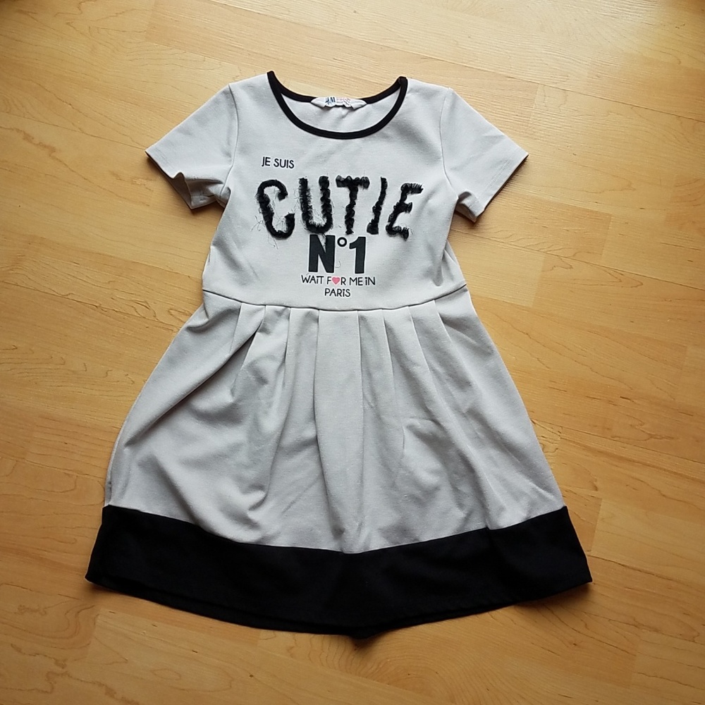 H&M Girls Dress Cutie No. 1 Paris Size M6-8y